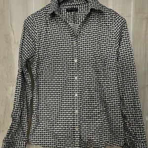 Banana Republic cotton Long sleeve button fitted top